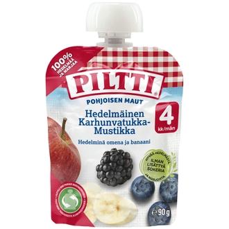 Piltti Pohjoisen Maut 90G Hedelmäinen Karhunvatukka-Mustikka 4Kk Annospussi kalorit ja ravintosisältö - 62 kcal