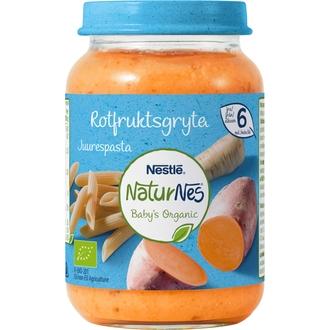 Nestlé Naturnes 190G Luomu Juurespasta Lastenateria 6Kk kalorit ja ravintosisältö