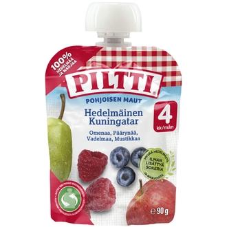 Piltti Pohjoisen Maut 90G Hedelmäinen Kuningatar Hedelmäsose 4Kk Annospussi kalorit ja ravintosisältö