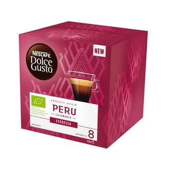 Dolce Gusto 12kaps 84g Espresso Peru luomu kalorit ja ravintosisältö - 1 kcal
