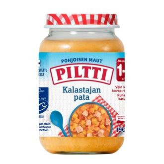Piltti Pohjoisen Maut 190G Kalastajan Pata Lastenateria 1-3V kalorit ja ravintosisältö