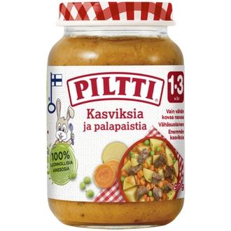 Piltti 190G Kasviksia Ja Palapaistia Lastenateria 1-3V kalorit ja ravintosisältö