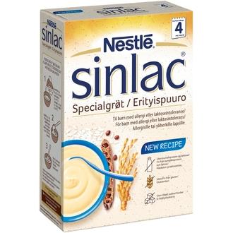 Nestlé Sinlac 500G Maidoton Ja Gluteeniton Riisipuuro 4Kk kalorit ja ravintosisältö