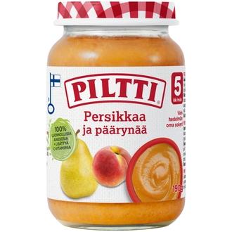 Piltti 190G Persikkaa Ja Päärynää Hedelmäsose 5Kk kalorit ja ravintosisältö
