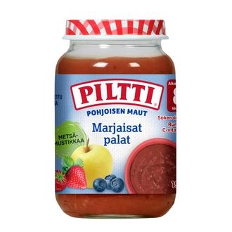 Piltti Pohjoisen Maut 190G Marjaisat Palat Marja- Ja Hedelmäsose 8Kk kalorit ja ravintosisältö