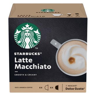 Dolce Gusto Starbucks 6+6kaps latte macchiato kalorit ja ravintosisältö