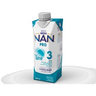 Nestlé Nan 500Ml Pro 3 Käyttövalmis Pikkulasten Maitojuoma 12Kk kalorit ja ravintosisältö