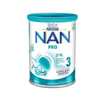 Nestlé Nan 800G Pro 3 Käyttövalmis Pikkulasten Maitojuoma 12Kk kalorit ja ravintosisältö
