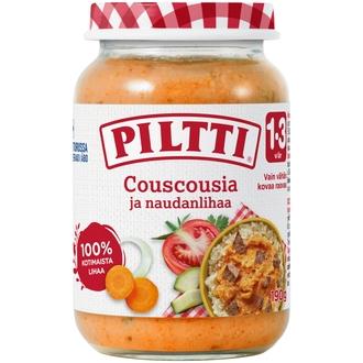 Piltti 190G Couscousia Ja Naudanlihaa Lastenateria 1-3V kalorit ja ravintosisältö