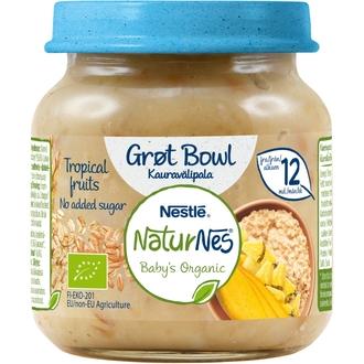 Nestlé Naturnes 125G Luomu Tropical Fruits Kauravälipala 12Kk kalorit ja ravintosisältö - 73 kcal