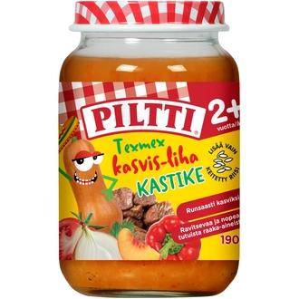 Piltti 190G Texmex Kasvis-Lihakastike 24Kk kalorit ja ravintosisältö