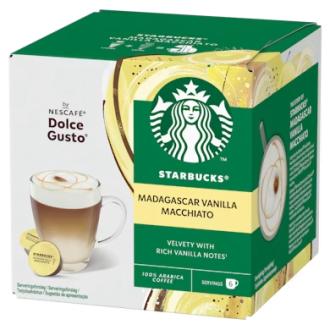 Starbucks Nescafe Dolce Gusto Madagascar Vanilla Macchiato maitokahvikapseli 12 kpl kalorit ja ravintosisältö