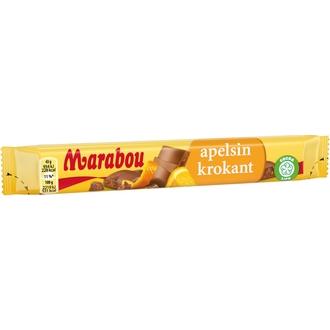 Marabou Apelsinkrokant suklaapatukka 43g kalorit ja ravintosisältö - 531 kcal