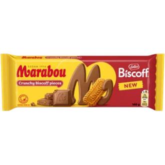 Marabou Biscoff suklaalevy 160g kalorit ja ravintosisältö - 534 kcal