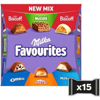 Milka Favourites Biscoff konvehti 140g kalorit ja ravintosisältö - 552 kcal