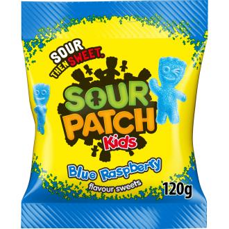 Sour Patch Kids Blue Raspberry 120g kalorit ja ravintosisältö - 351 kcal