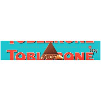 Toblerone Crunchy Almonds suklaalevy 360g kalorit ja ravintosisältö - 530 kcal