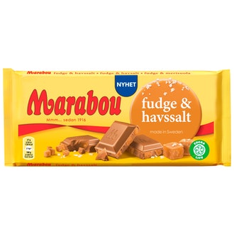 Marabou 185g Fudgea ja merisuola kalorit ja ravintosisältö