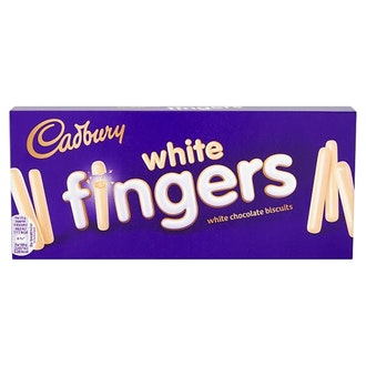 Cadbury fingers keksi 138g valkosuklaa kalorit ja ravintosisältö