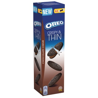 Oreo Crispy Thin 96g Chocolate Creme kalorit ja ravintosisältö