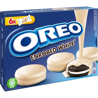 Oreo Enrobed White Kuorutettuja Täytekeksejä 246G kalorit ja ravintosisältö