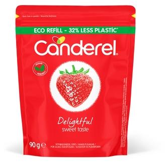 Canderel makeutusainejauhe täyttöpakkaus 90g kalorit ja ravintosisältö - 388 kcal