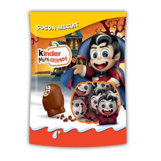 Kinder Mini Friends Biscuit Halloween suklaamakeispussi 122g kalorit ja ravintosisältö - 564 kcal