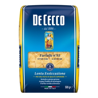 De Cecco Farfalle 500g kalorit ja ravintosisältö