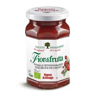 Fiordifrutta Luomumansikka- ja metsämansikkahillo 250g kalorit ja ravintosisältö