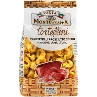 Pasta Montegrappa Tortellini kinkkutäytteellä 250g kalorit ja ravintosisältö - 384 kcal