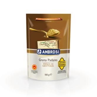 Ambrosi Grana Padano DOP juustoraaste 100g kalorit ja ravintosisältö - 398 kcal