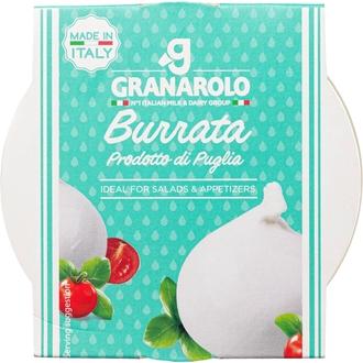 Granarolo burrata 125g kalorit ja ravintosisältö - 256 kcal