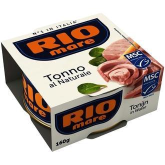 160g/112g Rio Mare MSC tonnikala vedessä kalorit ja ravintosisältö - 97 kcal