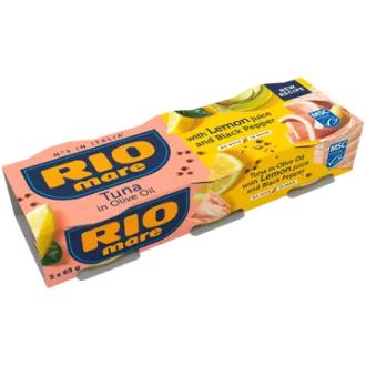 Rio Mare MSC Tonnikala sitruunapippurioliiviöljyssä 3x65g/52g kalorit ja ravintosisältö - 331 kcal