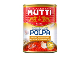 Mutti Polpa valkosipuli hieno tomaattimurska 400g kalorit ja ravintosisältö