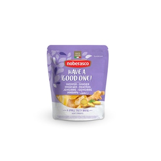 Noberasco sokeroidut inkivääripalat 200g YM kalorit ja ravintosisältö - 340 kcal