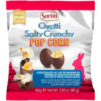 Sorini Pop Corn Mini eggs 80g kalorit ja ravintosisältö