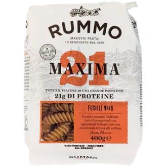 Rummo Maxima Fusilli no48 400g luomu kalorit ja ravintosisältö