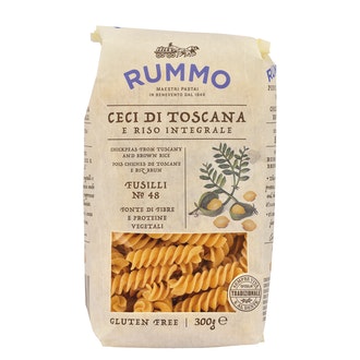Rummo gluteeniton kikhernefusilli 300g kalorit ja ravintosisältö