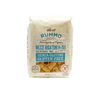 Rummo Mezzi Rigatoni No51gluteeniton pasta 400g kalorit ja ravintosisältö