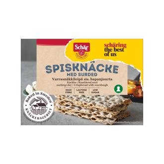 Schär Varrasnäkkileipä sis. hapanjuurta 130g gluteeniton kalorit ja ravintosisältö - 358 kcal