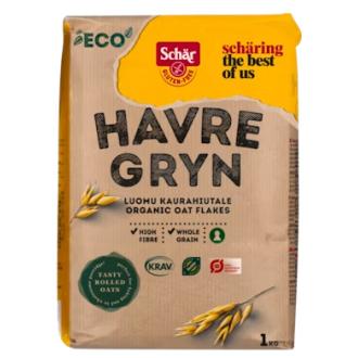 Schär Kaurahiutale gluteeniton luomu 1kg kalorit ja ravintosisältö - 366 kcal