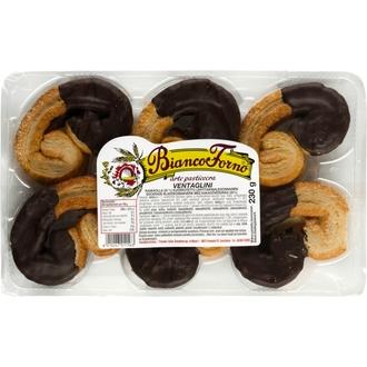 Ventaglini 230G Pikkuleipä Suklaakuorrutteella kalorit ja ravintosisältö - 572 kcal