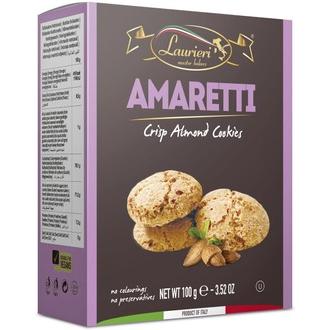 Laurieri 100G Keksi Amaretti Manteli kalorit ja ravintosisältö - 418 kcal