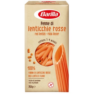 Barilla Penne punaiset linssit pasta 250g kalorit ja ravintosisältö - 335 kcal