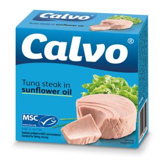Calvo tonnikalaa auringonkukkaöljyssä 160g/104g MSC kalorit ja ravintosisältö - 367 kcal