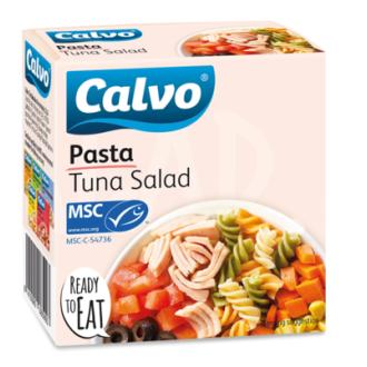 Calvo Pasta Tonnikalasalaatti 140g MSC kalorit ja ravintosisältö - 199 kcal