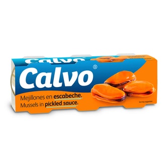 Calvo Simpukkaa mausteliemessä 3x80g kalorit ja ravintosisältö