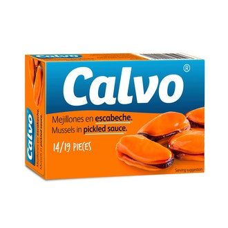 Calvo simpukat mausteliemessä chilillä 115g/69g kalorit ja ravintosisältö