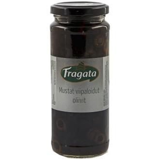 Fragata mustat viipaloidut oliivit 330/170g kalorit ja ravintosisältö - 125 kcal